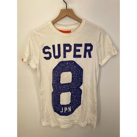 Superdry Crew Neck Short Sleeve Tee Shirt White S - Picture 1 of 5